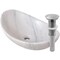 Novatto Carrera White Marble Slipper Vessel Sink and Brushed Nickel Umbrella Drain NOSV-CWSBN - alternate 1